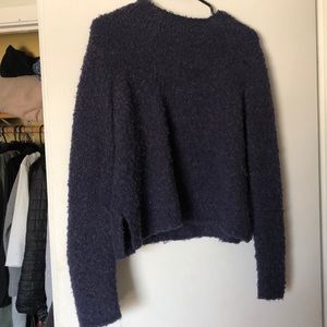 Blue fuzzy sweater from Aerie!